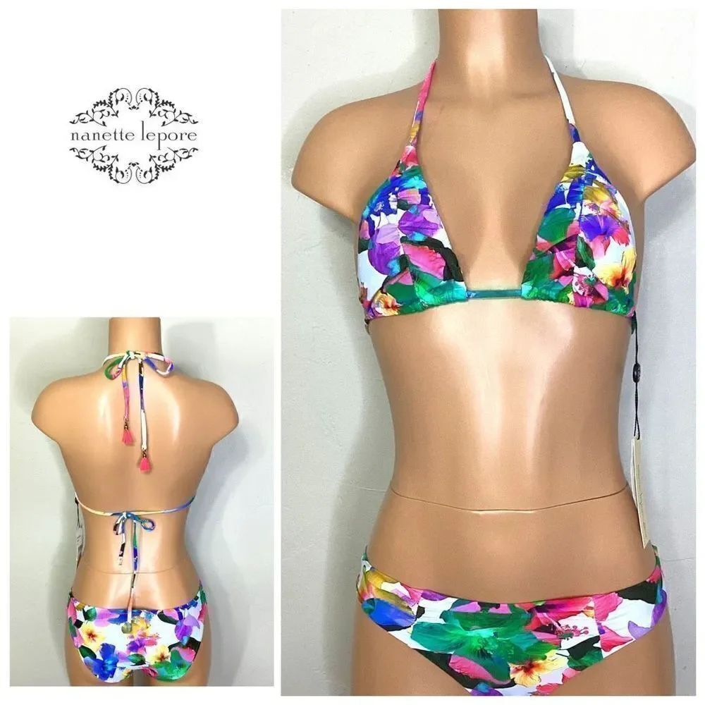 New. Nanette Lapore floral bikini set.  small. Retail $164